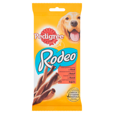 Pedigree Rodeo met Rundvlees 8 Stuks 140 g