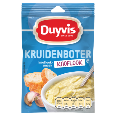 Duyvis Kruidenbotermix Knoflook Kruidenboter Knoflooksmaak 6g