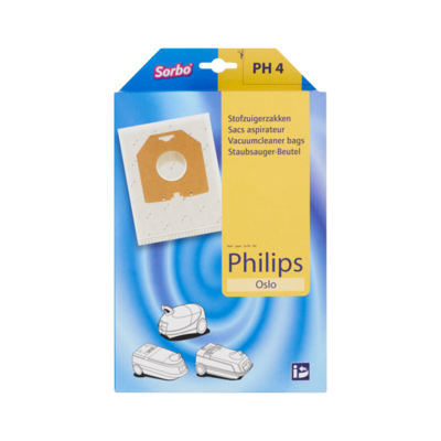 Sorbo PH 4 Stofzuigerzakken voor Philips Oslo