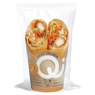 Qizini wrap spicey chicken