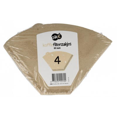 Budget Huismerk Koffiefilters zakjes nr. 4