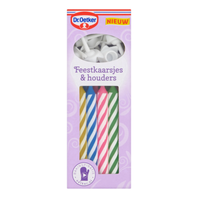 Dr. Oetker Feestkaarsjes & Houders