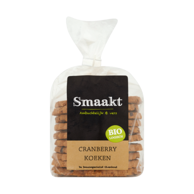 Smaakt Biologisch Cranberry Koeken