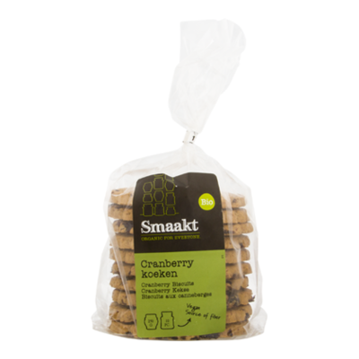 Smaakt Koeken cranberry en kokos bio