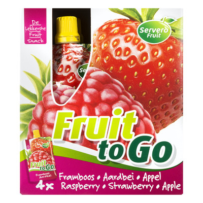 Servero Fruit to go framboos-aardbei- appel