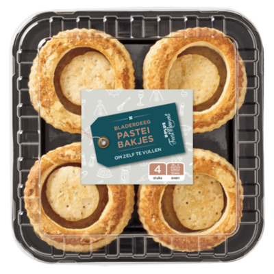 PLUS Feestmoment Bladerdeeg pastei bakjes