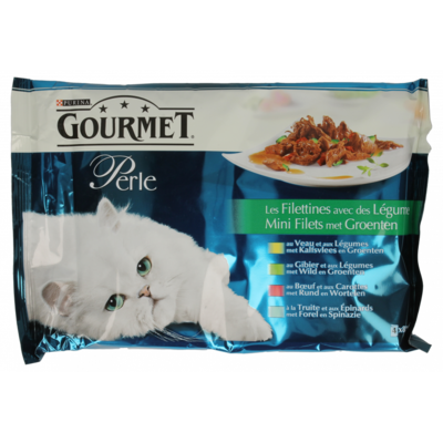 Gourmet Perle mini filets met groenten 4x 85 gram