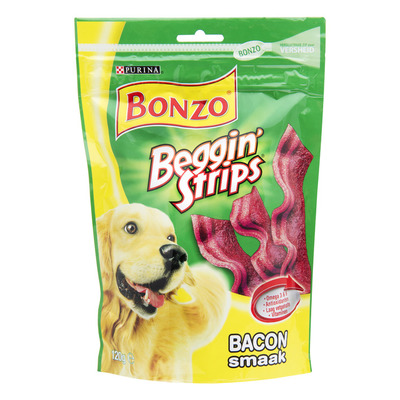 Bonzo Beggin' strips met baconsmaak