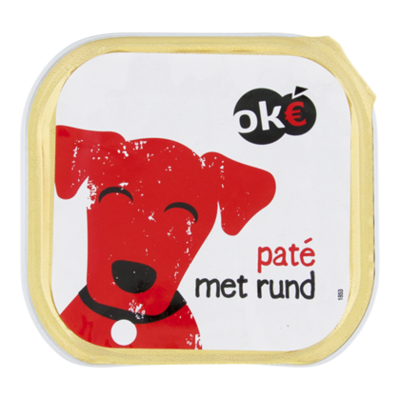 Budget Huismerk Hond pate met rund