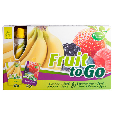 Servero Fruit to go banaan-appel & appel-bosvr