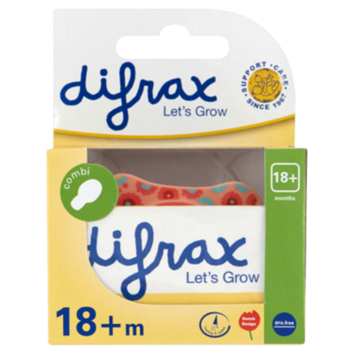 Difrax Fopspeen combi 18 mnd+ (diverse kleuren)