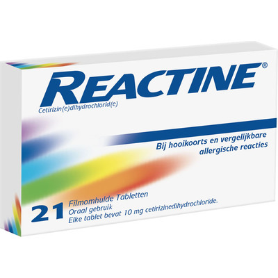 Reactine Hooikoortstabletten cetirizine 10 mg