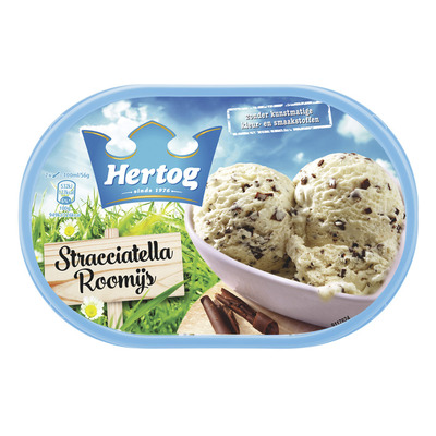 Hertog IJs romige stracciatella