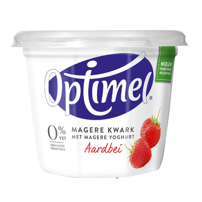 Optimel Magere kwark aardbei