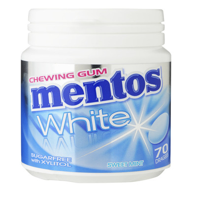 Mentos Gum Bottle white sweet mint
