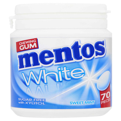 Mentos Gum Bottle white sweet mint