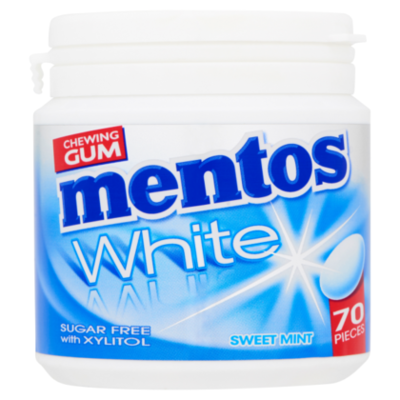 Mentos White Sweet Mint pot 70 stuks