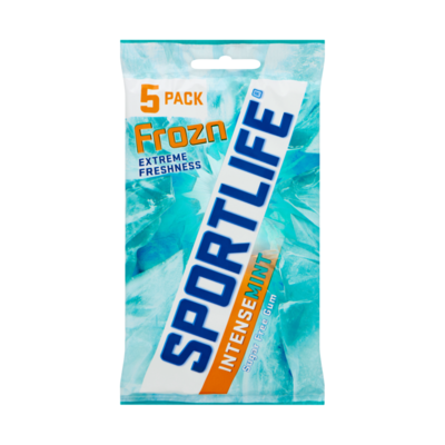 Sportlife Frozn Intensemint Suikervrij Kauwgom 5-Pack Blister