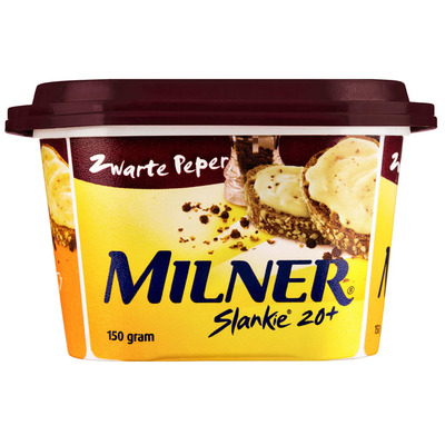 Milner Slankie smeerkaas zwarte peper 20+