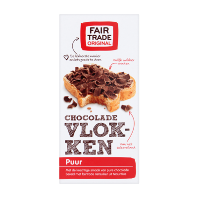 Fair Trade Original Chocoladevlokken Puur