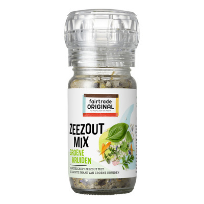 Fairtrade Original Kruidenmolen zeezout- groene kruiden