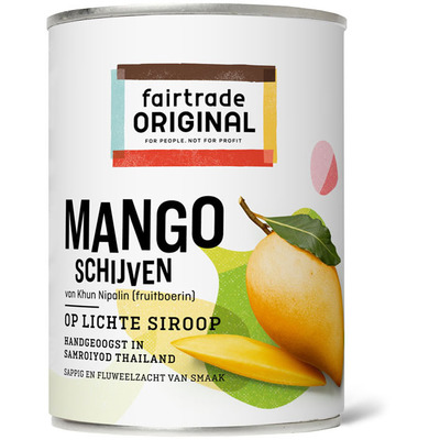 Fairtrade Original Mangoschijven op lichte siroop
