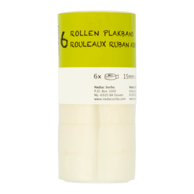 Sorbo Plakband Rollen 15 mm x 10 m