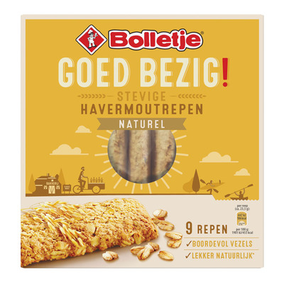 Bolletje Goed Bezig havermoutrepen naturel