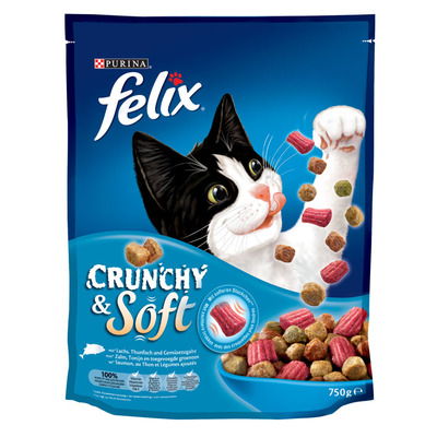Felix Crunchy & soft met zalm & tonijn