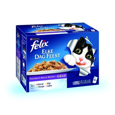 Felix Kattenvoer Elke Dag Feest Favorieten Vlees En Vis