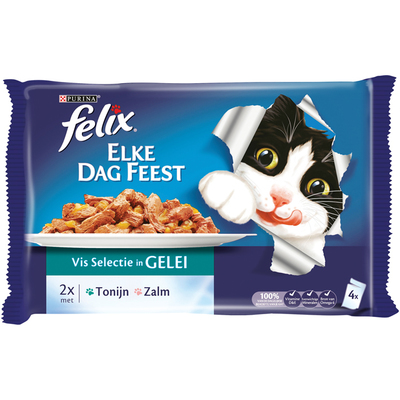 Felix Elke dag feest malse reepjes vis