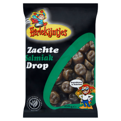 Harlekijntjes Zachte Salmiak Drop 450 g