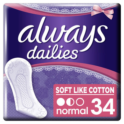 Always Dailies soft like cotton inlegkruisjes