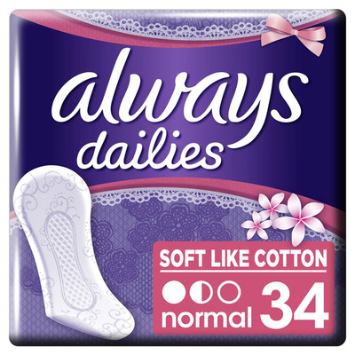 Always Dailies soft like cotton inlegkruijes