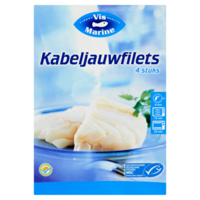 Vis Marine Kabeljauwfilet 4 stuks