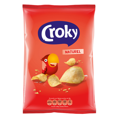 Croky Chips Naturel 100 Gram