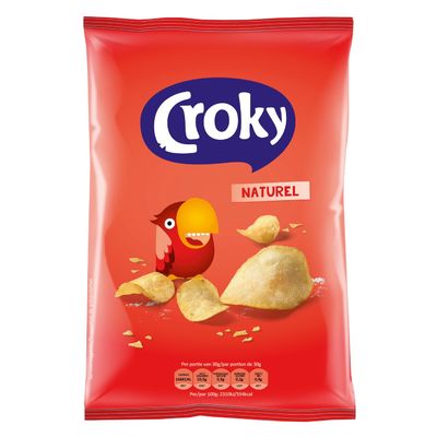 Croky Chips Naturel 100 Gram