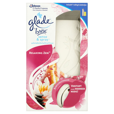 Glade Sense & spray relaxing zen + houder