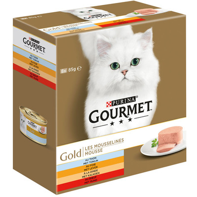 Gourmet Gold mousse 8-pack o.a. met tonijn