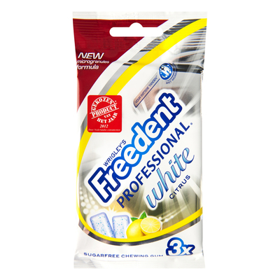 Freedent Professional white citrus 3-pack