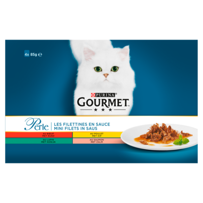 Gourmet Gourmet Perle Mini Filets in Saus 4-pack o.a. met Kip 4 x 85 g