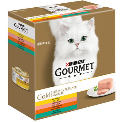 Gourmet Gold mousse 8-pack o.a. met kip