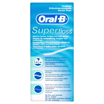 Oral-B Super Floss 50 losse draden