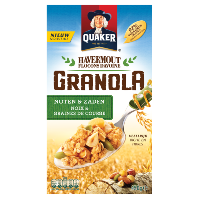 Quaker Havermout Granola Granen Noten & Zaden 450g