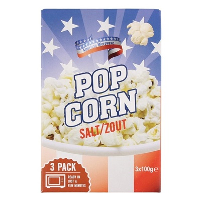 American Popcorn Zout 3-Pak