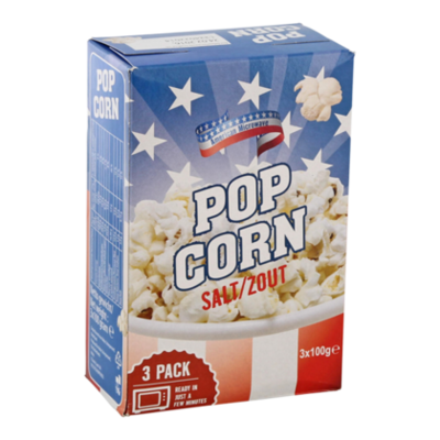 American Popcorn mgnetron zout 3-pack