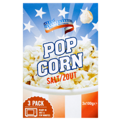 American Popcorn mgnetron zout 3-pack