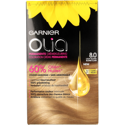 Garnier Olia Permanente Kleuring 8.0 Licht Blond