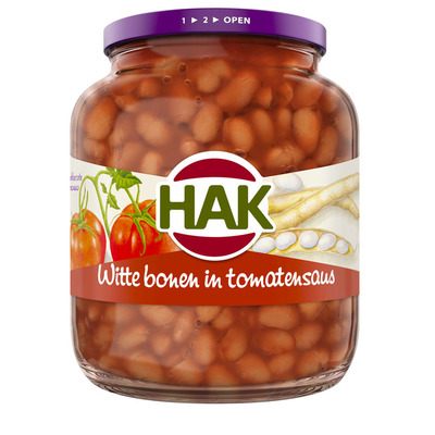 Hak Witte bonen in tomatensaus