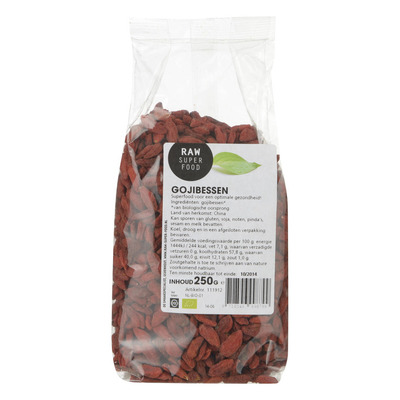 Raw Organic Food Gojibessen biologisch